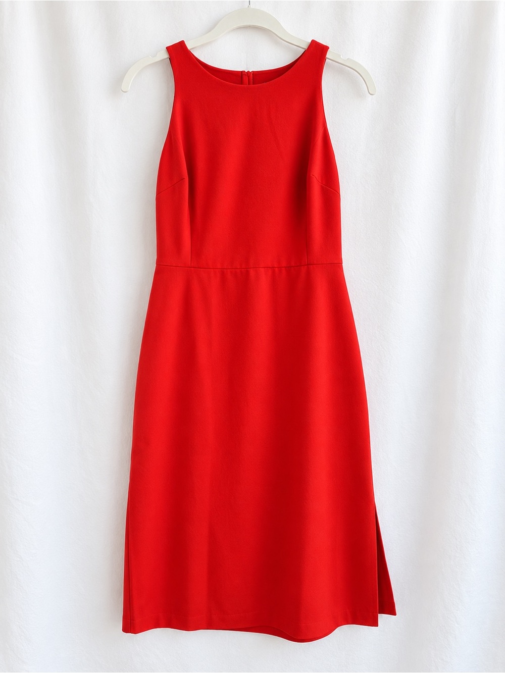 Calvin Klein Orange/Red Sleeveless Midi Dress